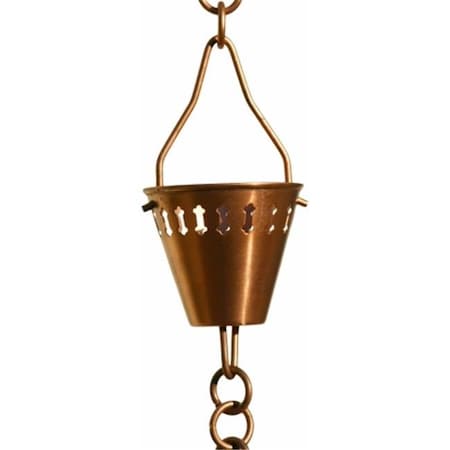 Patina Products Patina Products 8.5ft. Copper Shade Cup Rain Chain  R279 R279